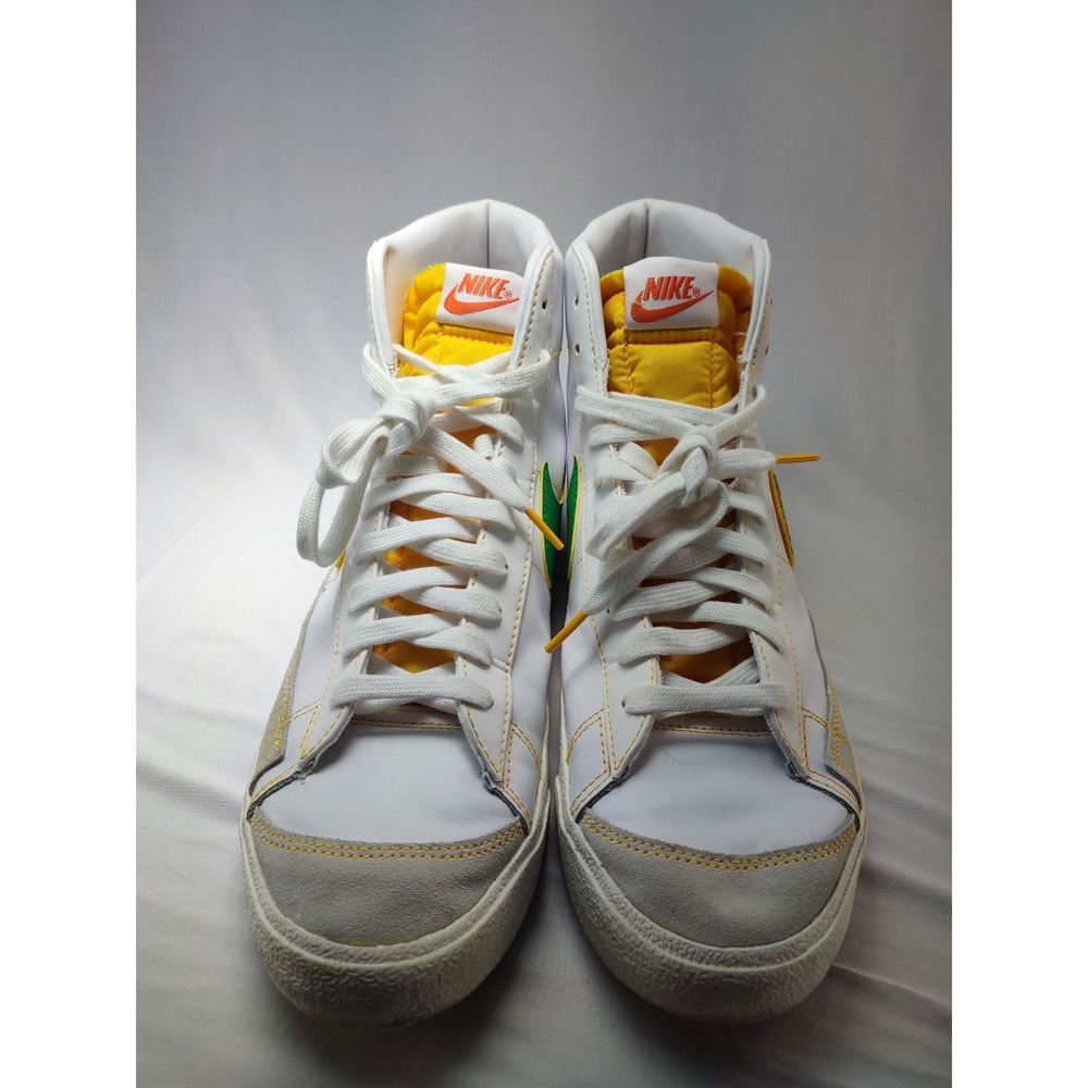 Nike Blazer Mid 77 Rayguns White Gold Sequin Swoosh Mens Size 11.5 - Picture 5 of 12